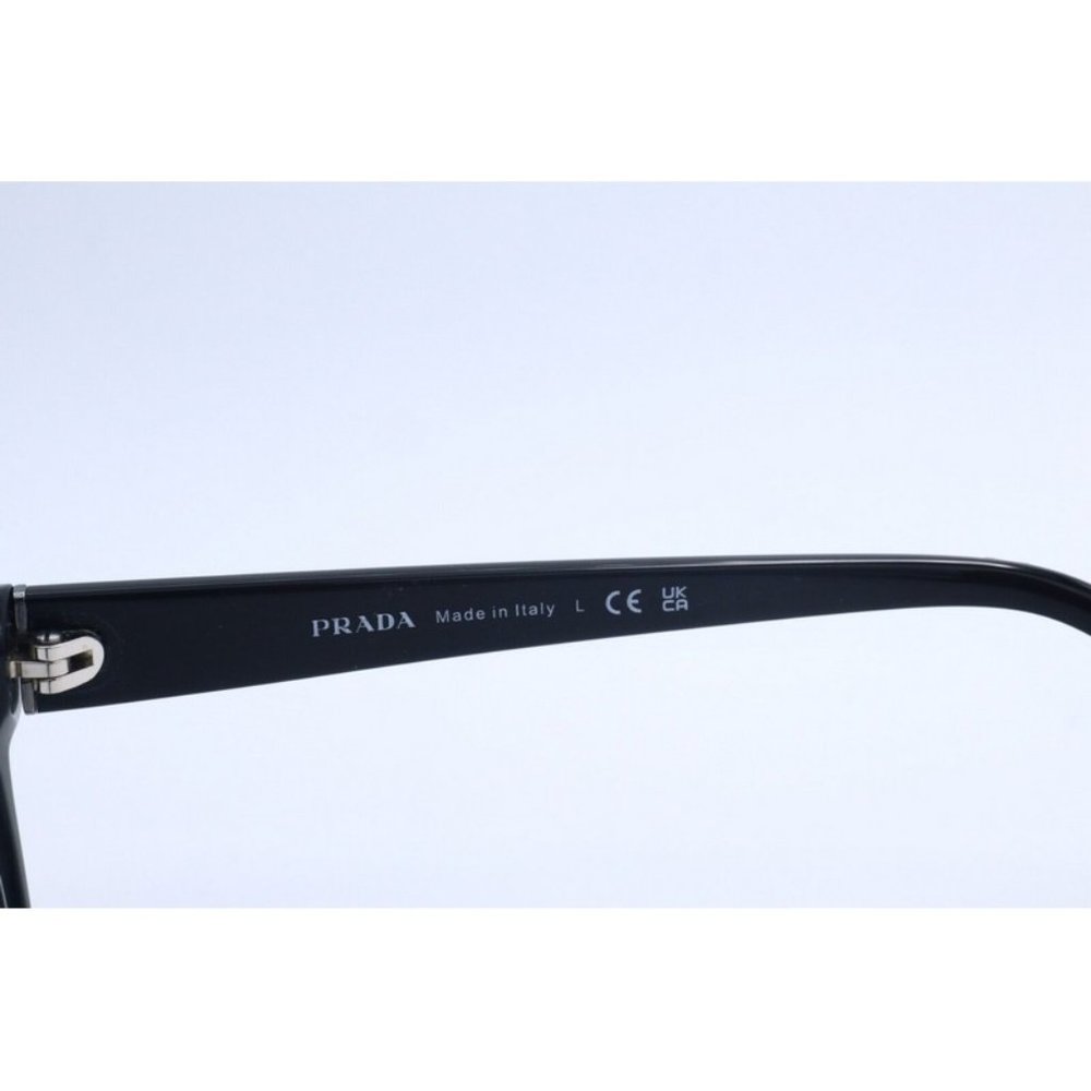 New Authentic Prada VPR 15V 1AB-1O1 Black Rectangle Eyeglasses Clear Lenses 55mm - Picture 5 of 5